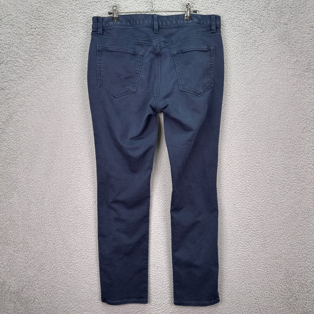 Banana Republic Pants Mens 34x32 Blue Traveler 5 Pocket Slim Office Preppy - Picture 2 of 9